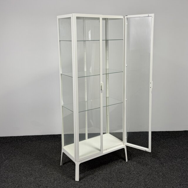Witte Vitrinekast - 175 x 73 x 42 cm