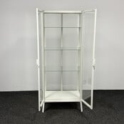 Witte Vitrinekast - 175 x 73 x 42 cm