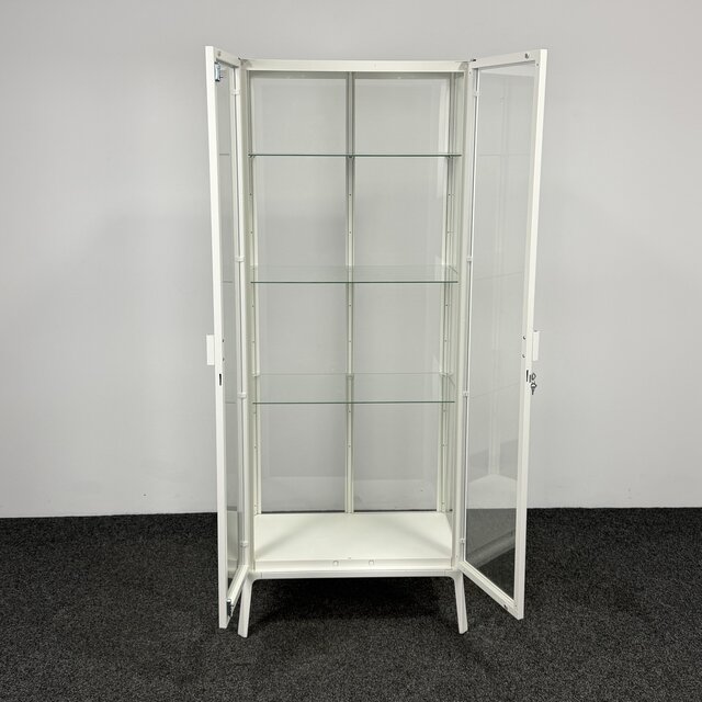 Witte Vitrinekast - 175 x 73 x 42 cm