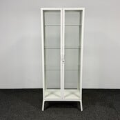 Witte Vitrinekast - 175 x 73 x 42 cm