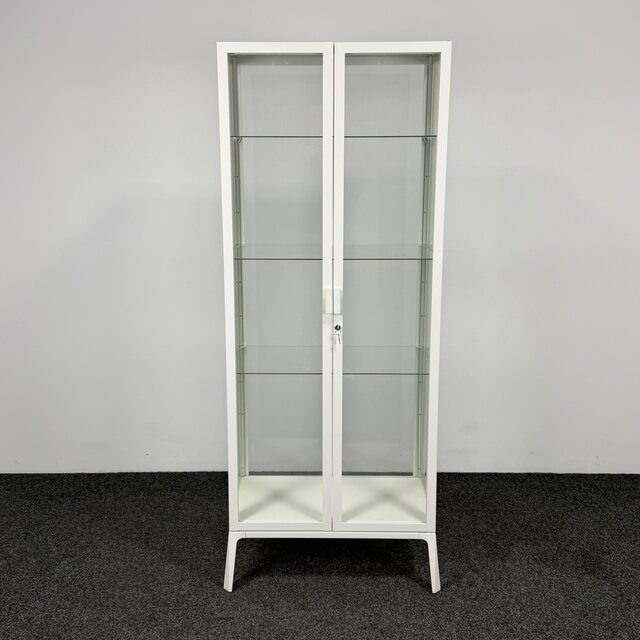 Witte Vitrinekast - 175 x 73 x 42 cm