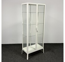 Witte Vitrinekast - 175 x 73 x 42 cm