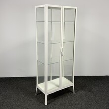 Witte Vitrinekast - 175 x 73 x 42 cm