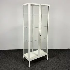 Witte Vitrinekast - 175 x 73 x 42 cm