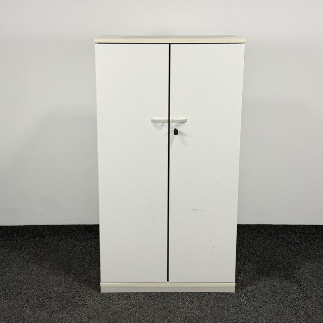 Steelcase Draaideurkast - Wit | 149 x 80 x 44 cm