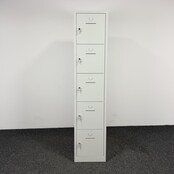 Lockerkast 5-deurs - Grijs | 195 x 42 x 50 cm
