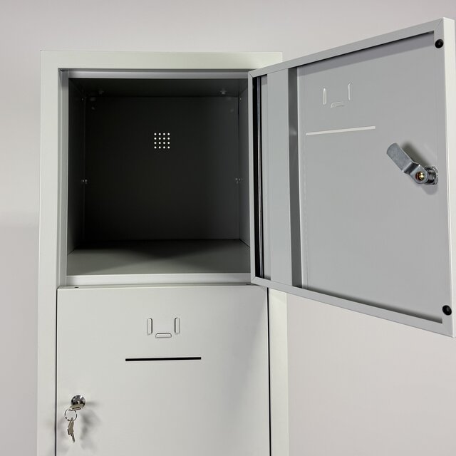 Lockerkast 5-deurs - Grijs | 195 x 42 x 50 cm