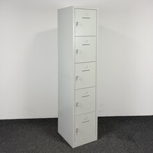 Lockerkast 5-deurs - Grijs | 195 x 42 x 50 cm