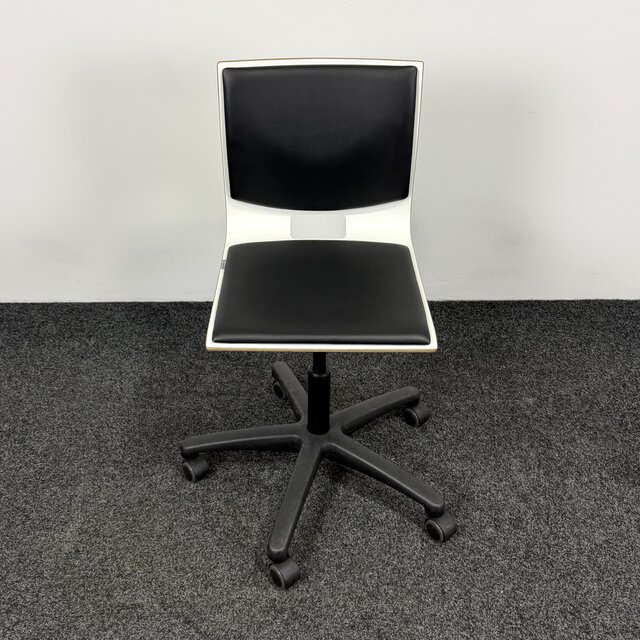 Eromesmarko Werkstoel - Wit / Zwart