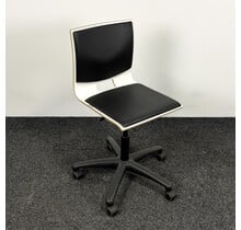 Eromesmarko Werkstoel - Wit / Zwart