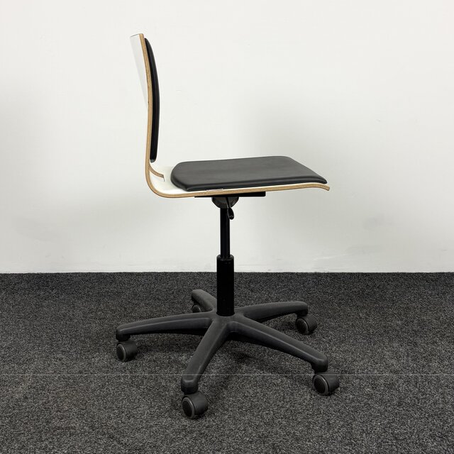 Eromesmarko Werkstoel - Wit / Zwart