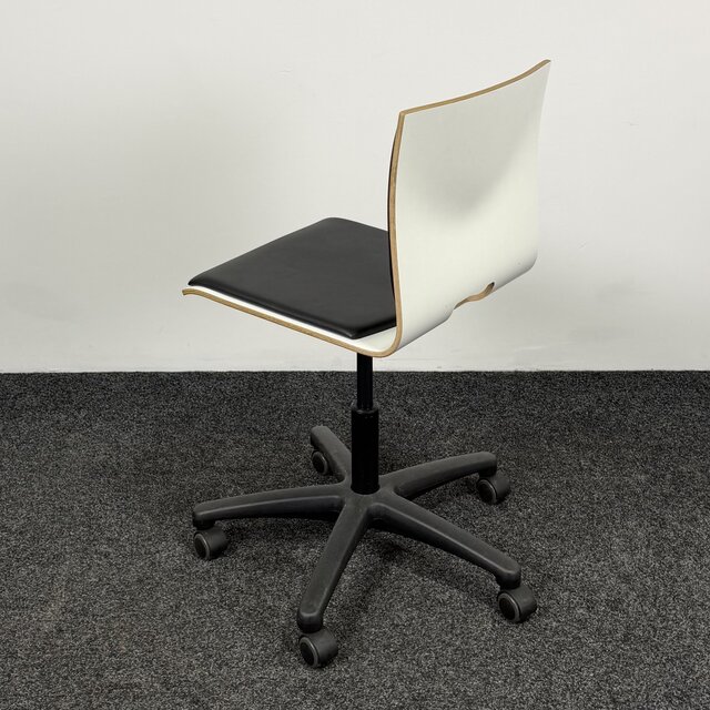 Eromesmarko Werkstoel - Wit / Zwart