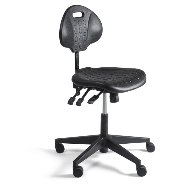 Lage Werkstoel - PU Zitting