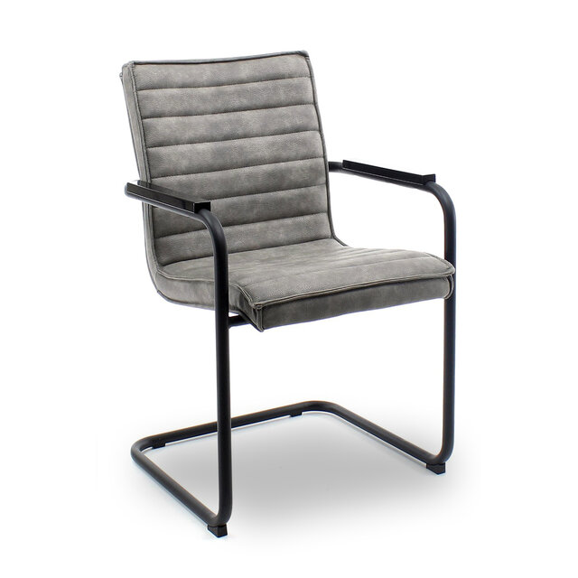 Vergaderstoel Rick | Cognac/Grijs