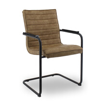 Vergaderstoel Rick | Cognac/Grijs