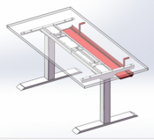 Kabelgoot XL - 110 cm |  Zwart / Wit