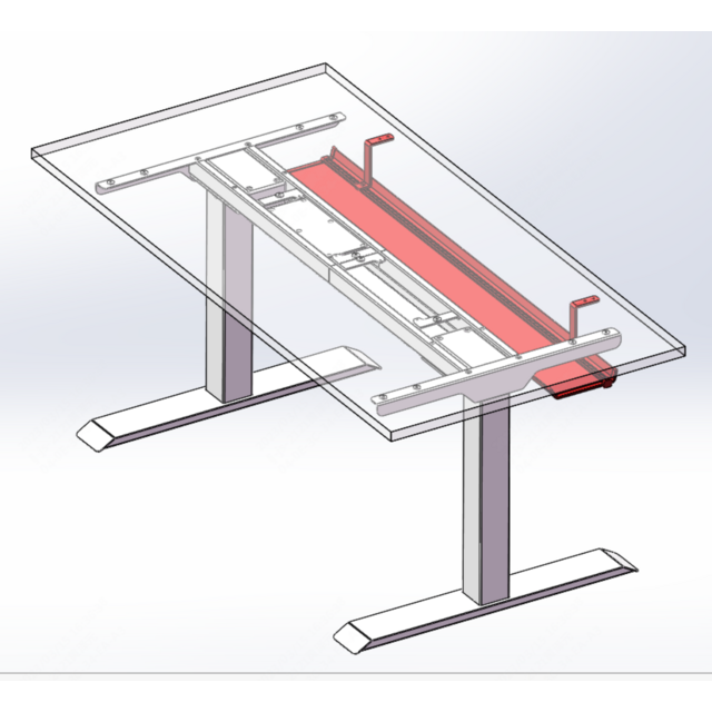 Kabelgoot XL - 110 cm |  Zwart / Wit