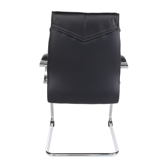 Luxe Vergaderstoel President - Zwart Leder