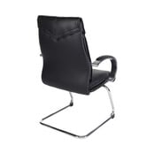 Luxe Vergaderstoel President - Zwart Leder