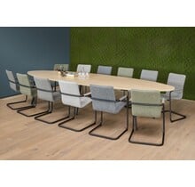 Vergadertafel Realis Ellips | 420 x 120 cm