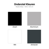 Vergadertafel Realis Ellips | 420 x 120 cm