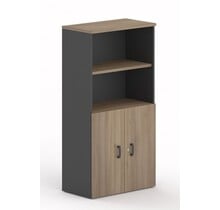 Draaideurkast Melamine - Halfopen | 158 x 80 x 42 cm