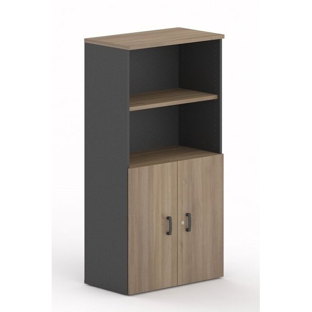 Draaideurkast Melamine - Halfopen | 158 x 80 x 42 cm