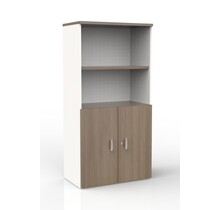 Draaideurkast Melamine - Halfopen | 158 x 80 x 42 cm