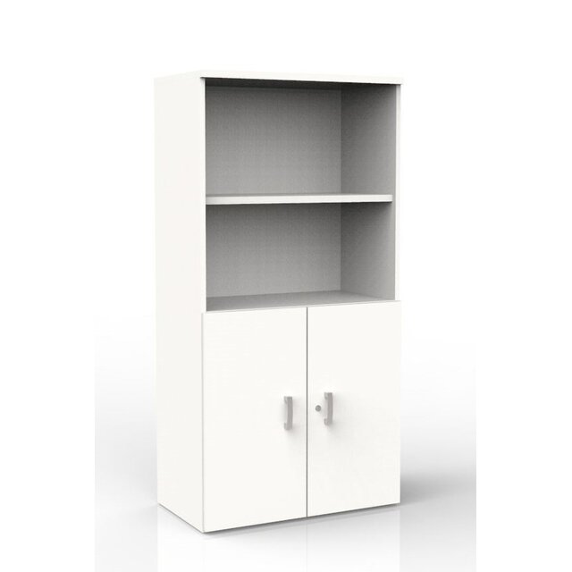 Draaideurkast Melamine - Halfopen | 158 x 80 x 42 cm