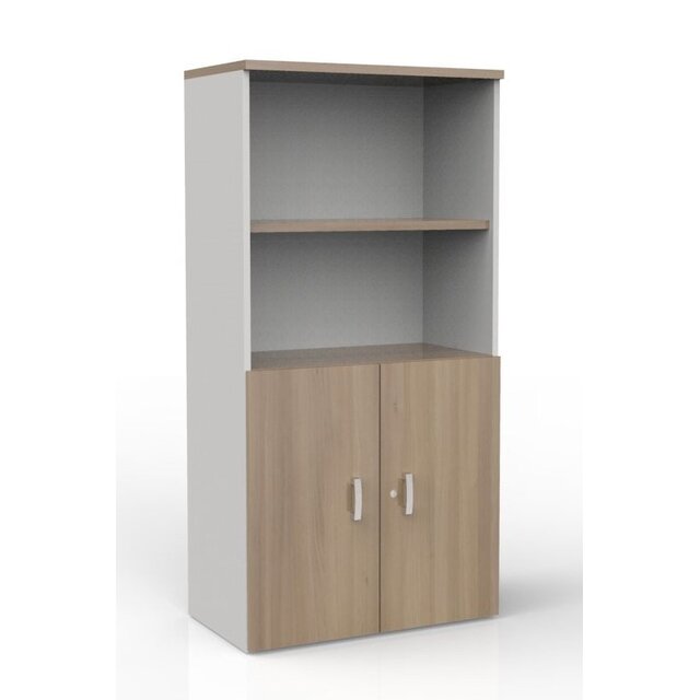 Draaideurkast Melamine - Halfopen | 158 x 80 x 42 cm