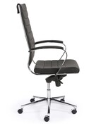 Directiestoel Boss - Zwart / Chroom | Hoge Rug