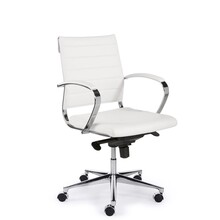 Directiestoel Boss - Wit | Lage Rug