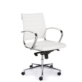 Directiestoel Boss - Wit | Lage Rug