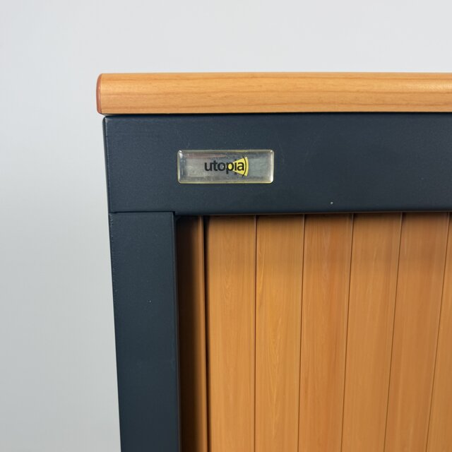 Archiefkast - Antraciet / Oranje | 107 x 120 x 45 cm (A)