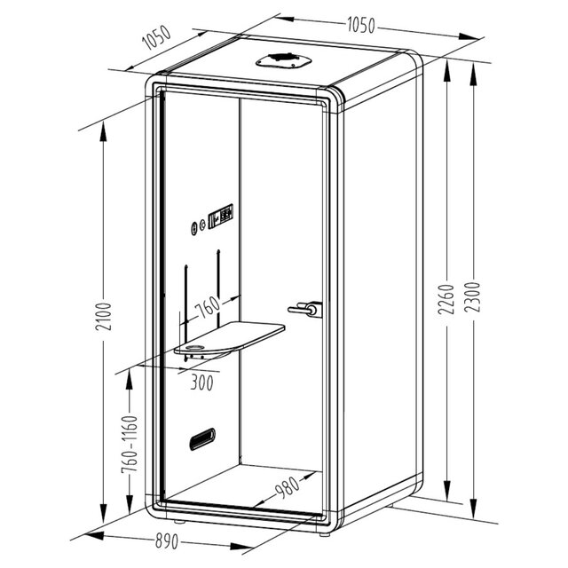 Akoestische Belcel - Zwart