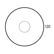 Ronde Vergadertafel Stervoet | 120 cm