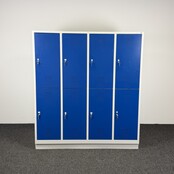 Lockerkast Grijs/Blauw - 8 Deurs | 180 x 159,5 x 50 cm