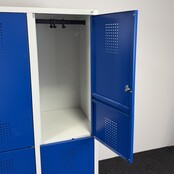 Lockerkast Grijs/Blauw - 8 Deurs | 180 x 159,5 x 50 cm