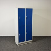 Lockerkast Grijs/Blauw - 4 Deurs | 180 x 81 x 50 cm