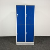 Lockerkast Grijs/Blauw - 4 Deurs | 180 x 81 x 50 cm
