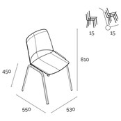 Stapelbare Ergo Douro Sit | Diverse Kleuren