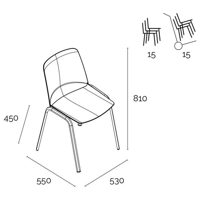 Stapelbare Ergo Douro Sit | Diverse Kleuren