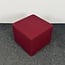 Lamers Kantoormeubelen  Bordeauxrode Poef | 43 x 52 x 52 cm