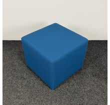 Blauwe Poef | 43 x 52 x 52 cm