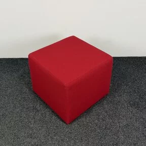 Rode Poef | 43 x 52 x 52 cm