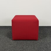 Rode Poef | 43 x 52 x 52 cm