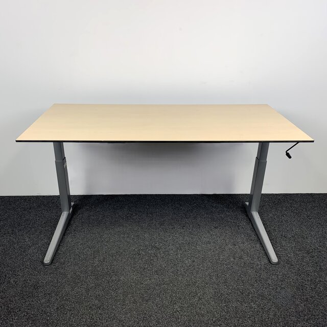 Ahrend Slingerbureau - Rechthoekige Grijze Poot | 160 x 80 cm