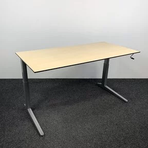 Ahrend Slingerbureau - Rechthoekige Grijze Poot | 160 x 80 cm