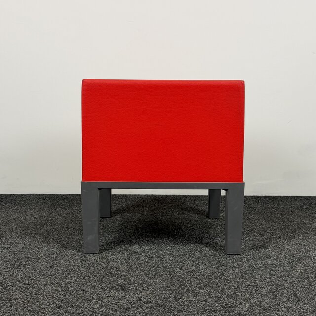 Quinze & Milan Primary Poef - Rood