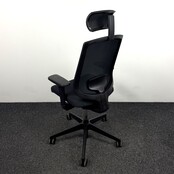 Bureaustoel Mesh met Hoofdsteun - Zwart